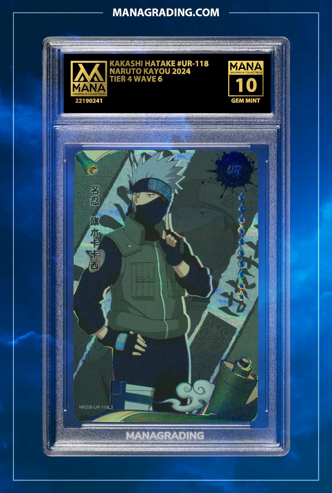 NARUTO KAYOU KAKASHI HATAKE TIER 4 WAVE 6 2024 #UR-118 - Grade 10