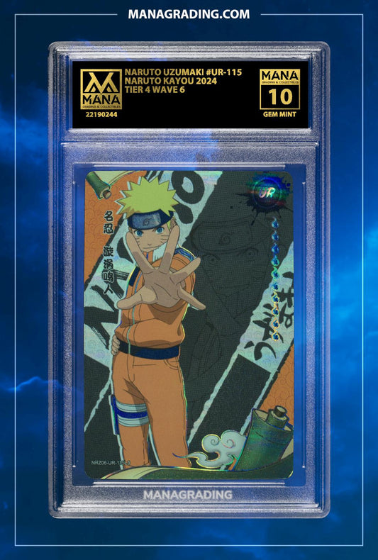 NARUTO KAYOU NARUTO UZUMAKI TIER 4 WAVE 6 2024 #UR-115 - Grade 10