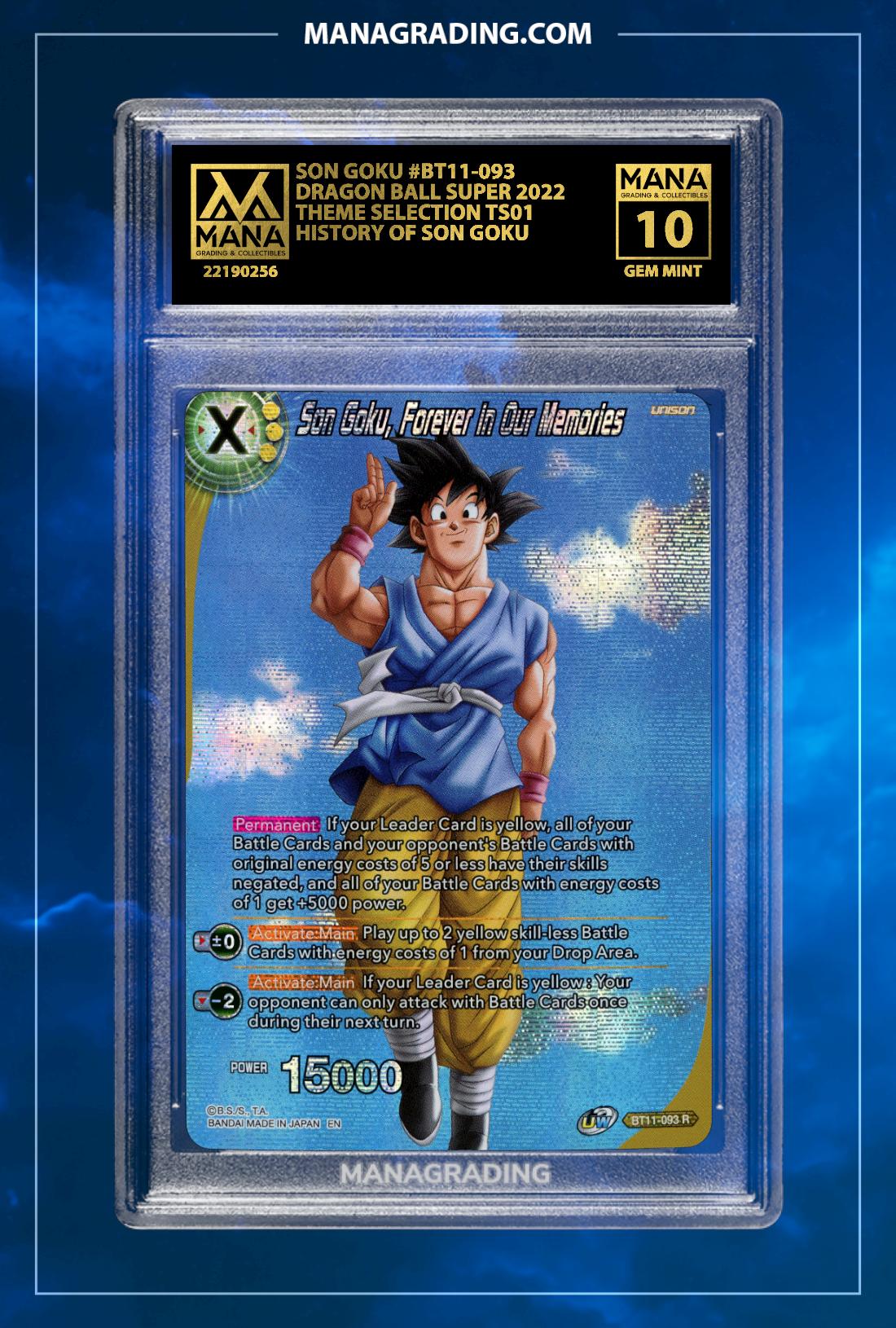 DRAGON BALL SUPER SON GOKU THEME SELECTION TS01 2022 #BT11-093 - Grade 10